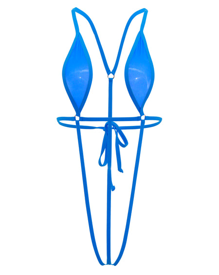 SHERRYLO Turquoise Slutty Bikini G String One Piece Micro String Bikinis