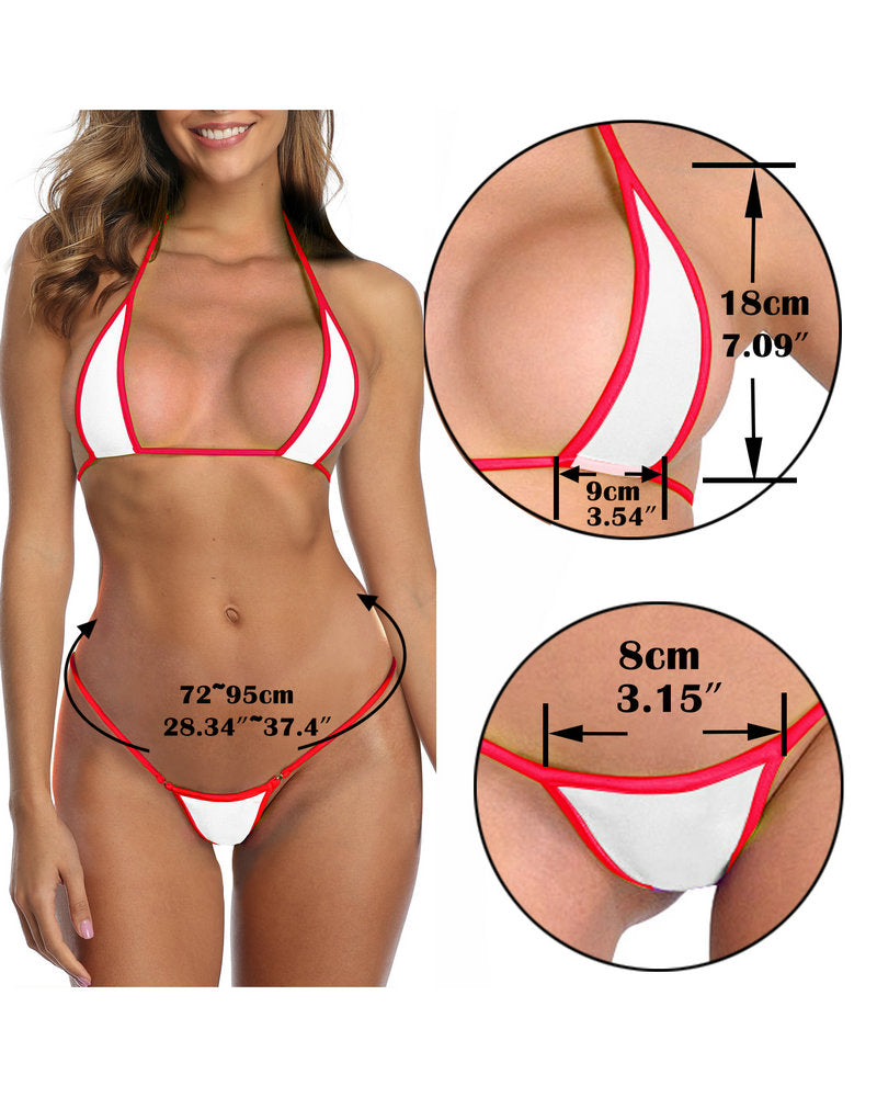 Red Extreme String Bikini Micro Bikinis