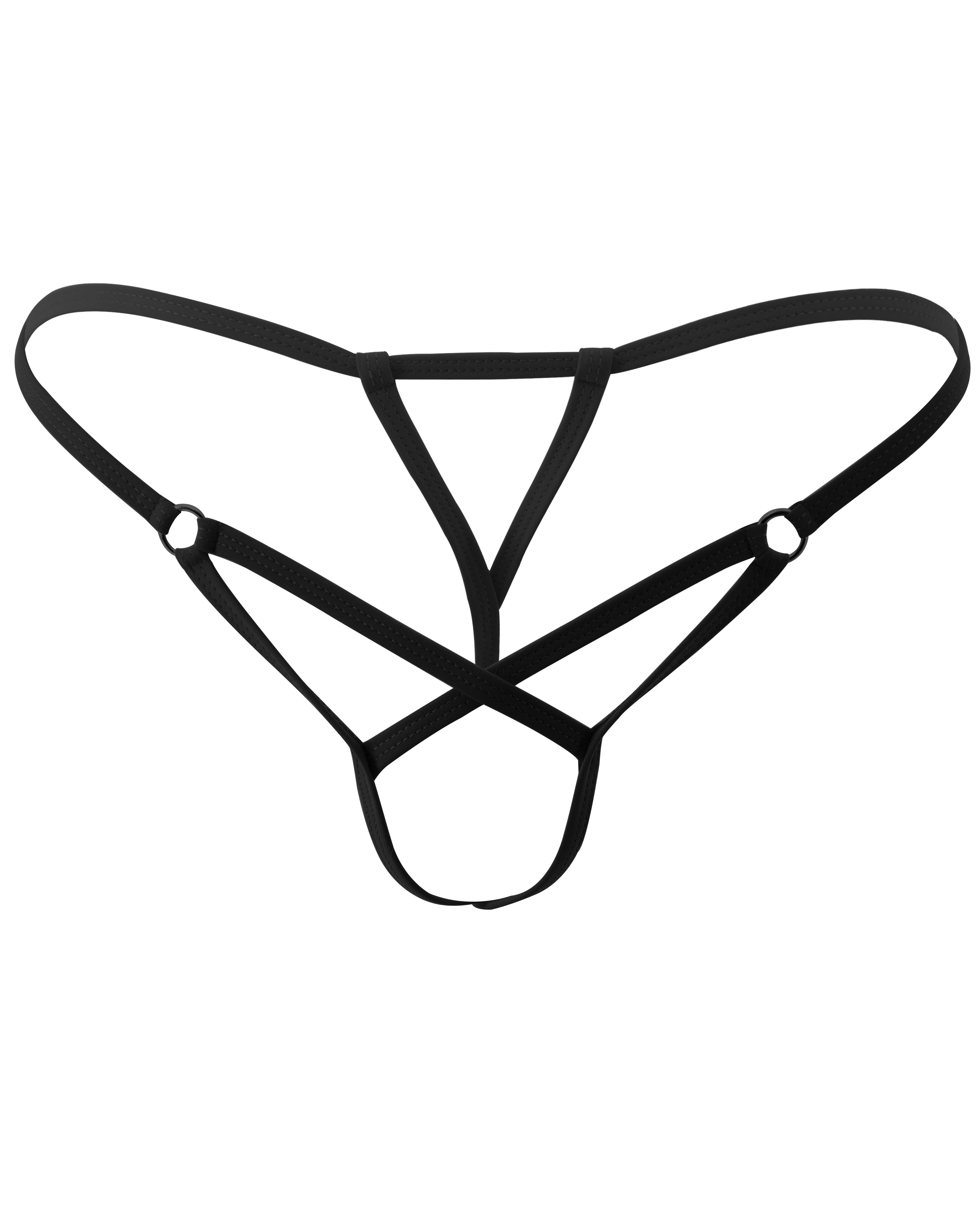 Black Extreme Thong Bikini for Men G String Sexy Exotic Mens Jockstraps