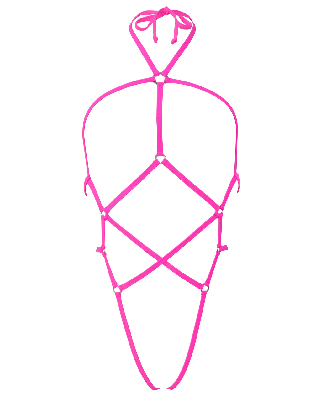 Fuchsia Slingshot Extreme Micro Sling Bikini G String Dancer Outfits Exotic
