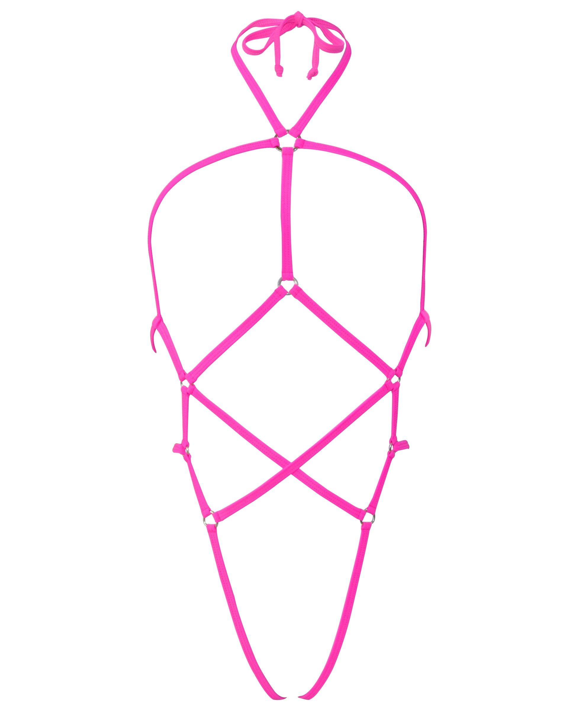 Fuchsia Slingshot Extreme Micro Sling Bikini G String Dancer Outfits Exotic