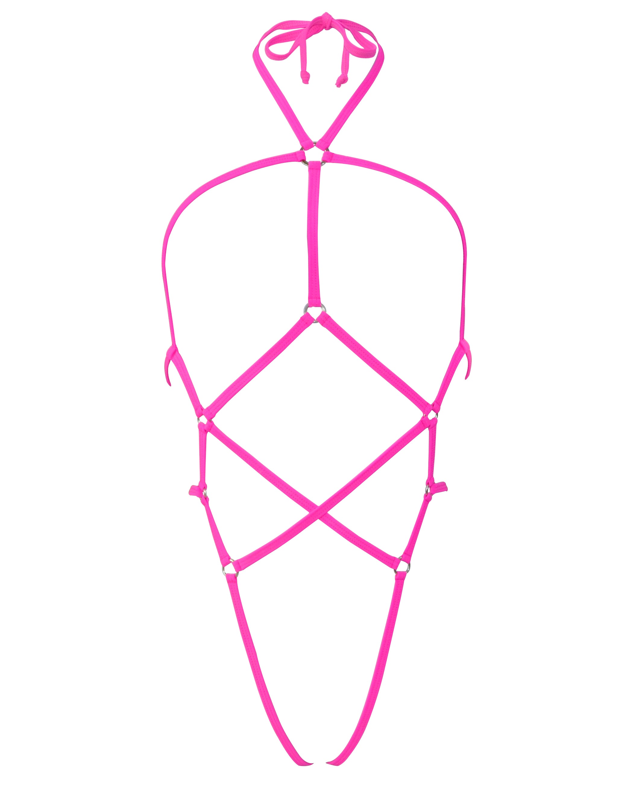 Fuchsia Slingshot Extreme Micro Sling Bikini G String Dancer Outfits Exotic