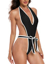Sexy One Piece Swimsuit for Women Thong Bathing Suit