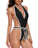 Sexy One Piece Swimsuit for Women Thong Bathing Suit