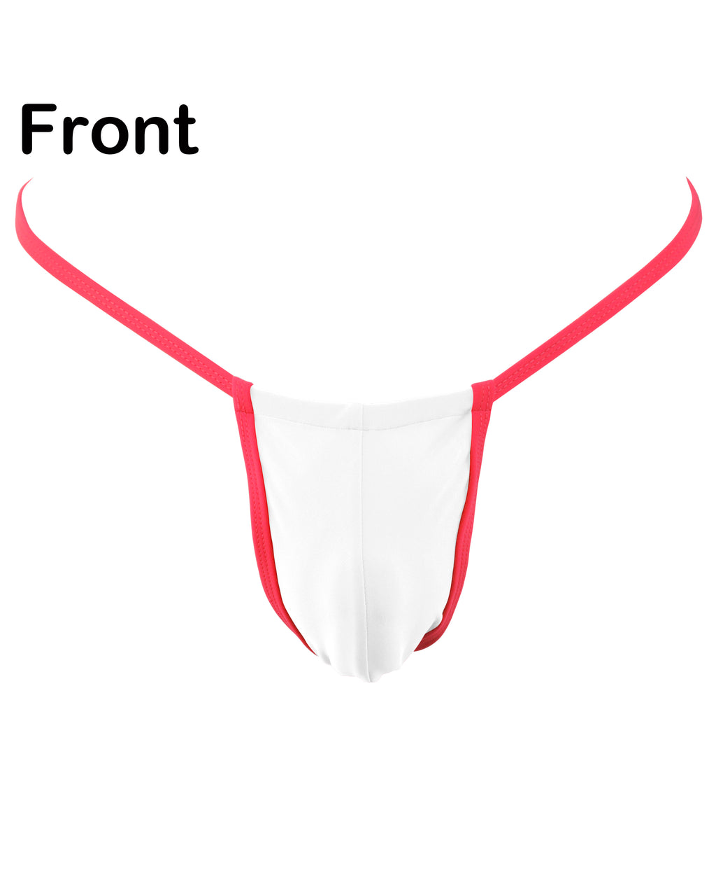 White and Red Men Sexy Thong Bikini G string Swimsuit For Men
