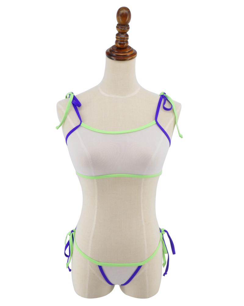 Sheer Micro Bikini See through Bikinis Set G string Thong Swimsuits
