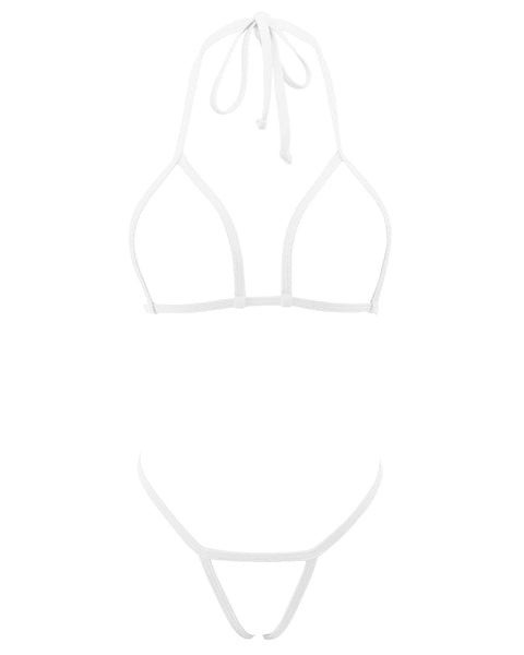 SHERRYLO White Extreme Micro String Bikini