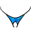 Metallic Blue Men's Sexy Underwear G String Thongs for Men