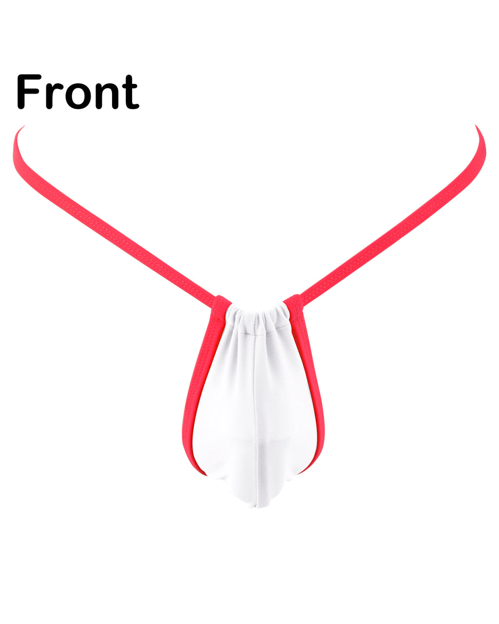 White and Red Men Sexy Thong Bikini G string Swimsuit For Men