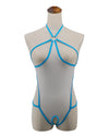 SHERRYLO Sheer Teddy Cupless Crotchless Monokini Bodysuit