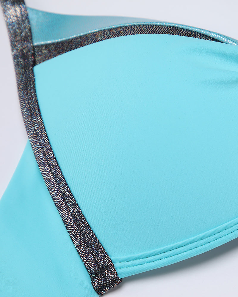 Womens Bikini Bathing Suits Triangle Top Side Tie Bottom