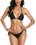 Black Classic Thong String Bikini