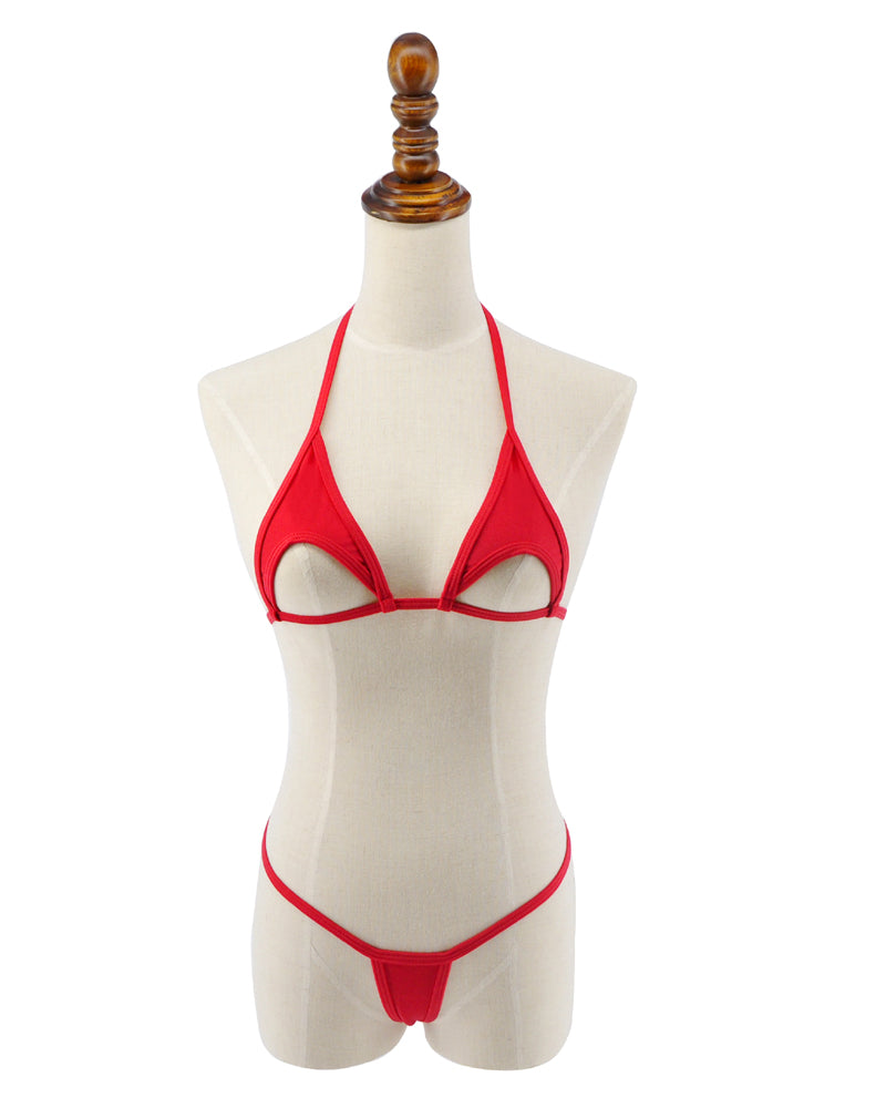 Black Underboob Extreme Micro String Bikini