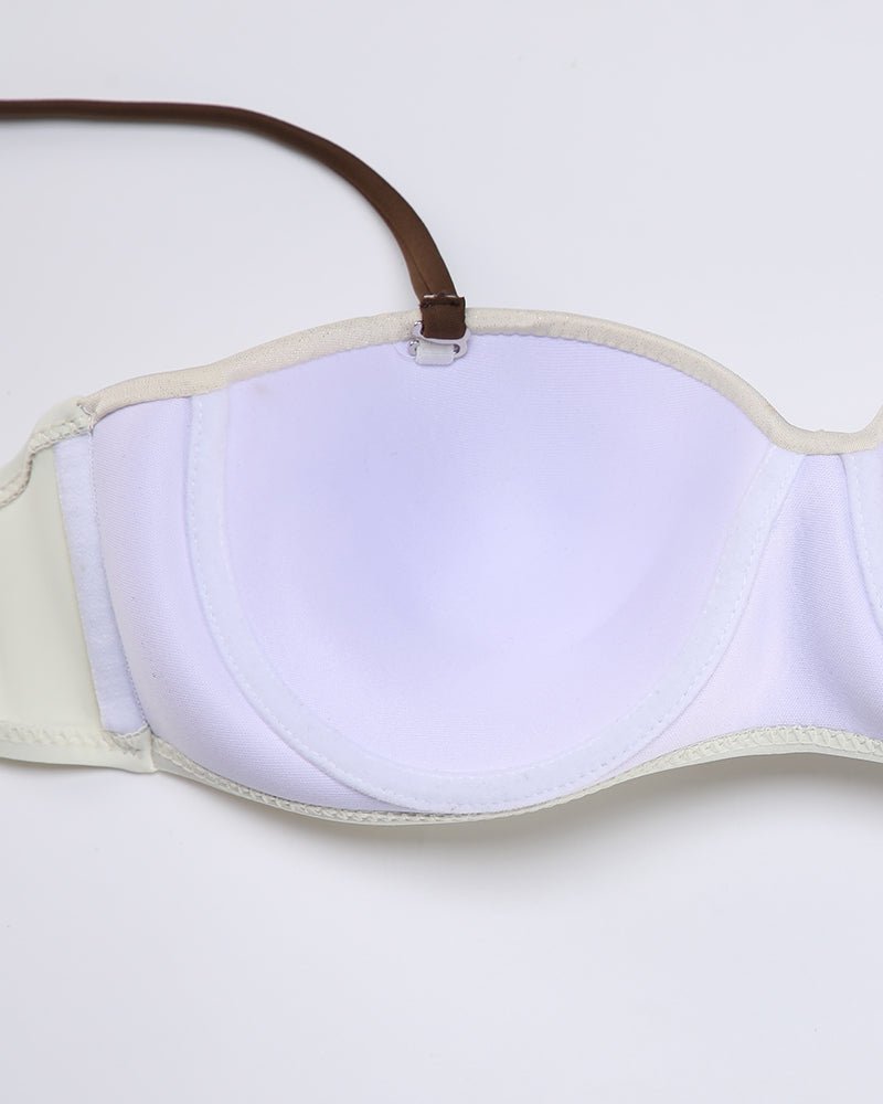 Cream White Womens Bikini Bathing Suits