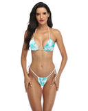 Tie Dye Brazilian String Bikini Thong Bathing Suit For Women Thongs Swimsuit