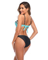 Sexy Turquoise Bandeau Bikini Swimsuits for Women