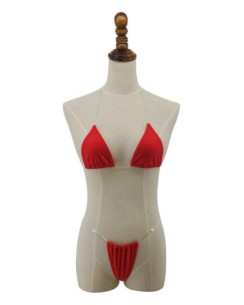 Tie Dye Clear Straps Bikini Transparent Straps Bikini Thong Bathing Suit for Women