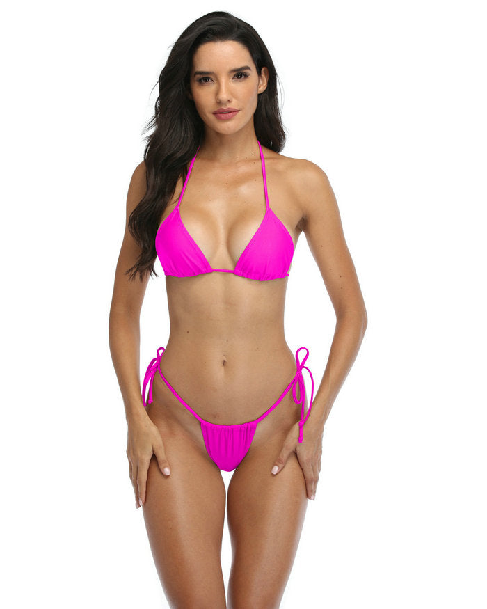 Bikini Thong Swimsuit for Women In Fushcia