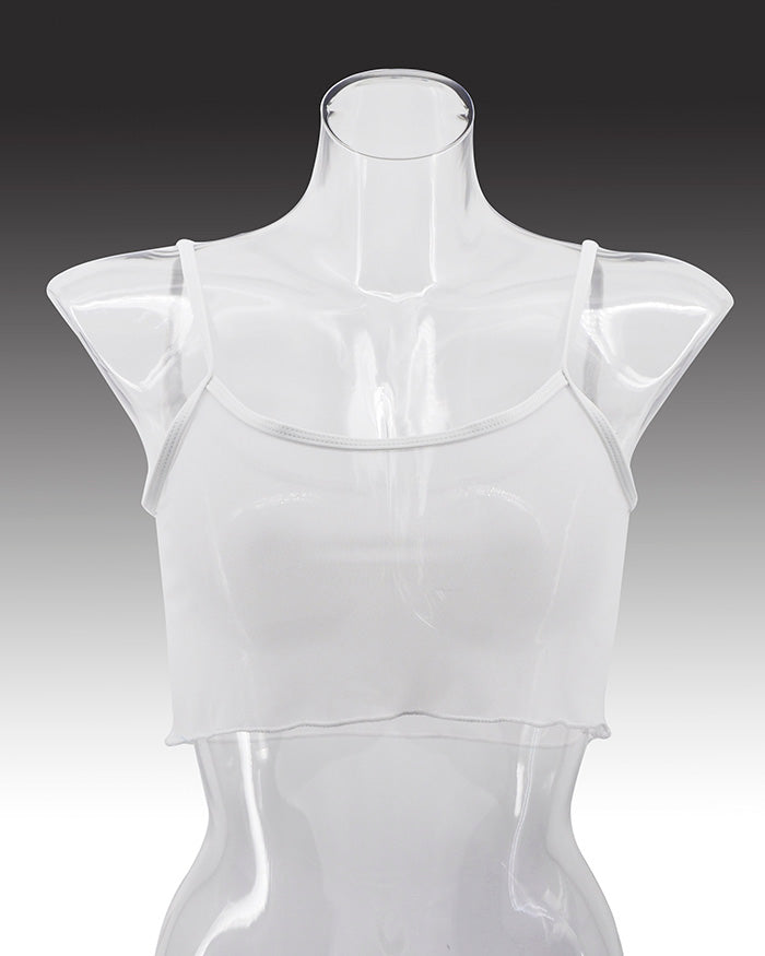 White Sheer Tank Top