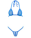 SHERRYLO Bue See Thru Micro Bikini Extreme Mini Slutty G String Bikinis