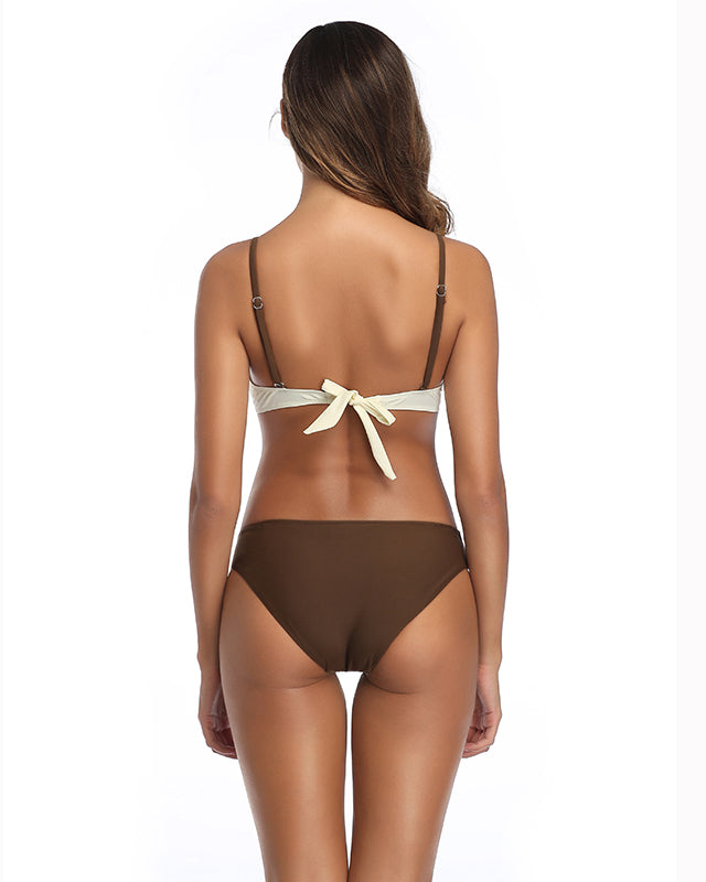 Cream White Womens Bikini Bathing Suits