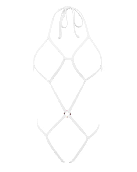 SHERRYLO Turquoise White Extreme String Bikini Mini Micro G String Bikinis
