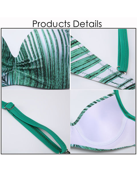 Tropical Printing Bikini Swimwear for Women