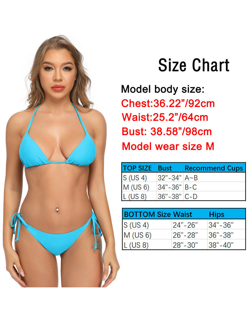 Scrunch Butt Black Side Tie String Bikini