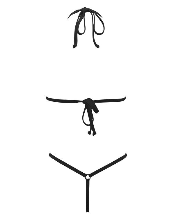 SHERRYLO Black Extreme String Micro Bikini (Customized Products Need 7days For Production)