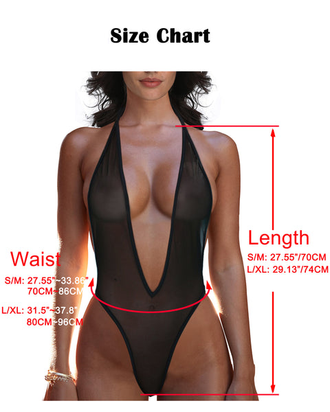 Womens Monokini Bikini Swimsuit Thong Bodysuit Swimwear G-stringss Bathing  Suit