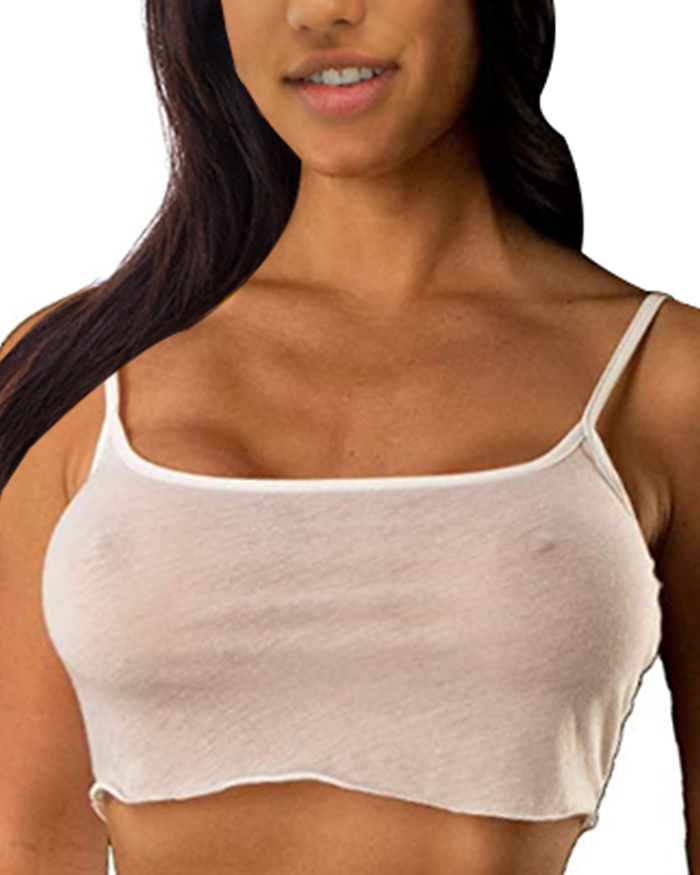 White Sheer Tank Top