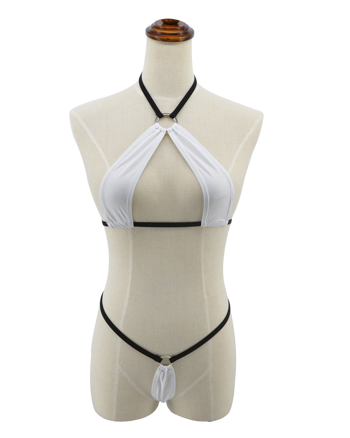 Black White Micro Bikini Mini Bikinis Teeny Swimsuit