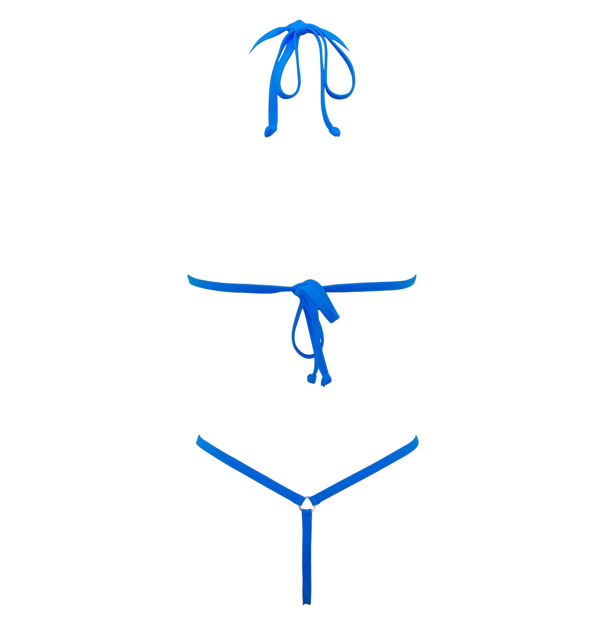 SHERRYLO Bue See Thru Micro Bikini Extreme Mini Slutty G String Bikinis