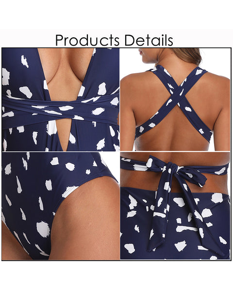 Plunging One Piece Swimsuits for Women
