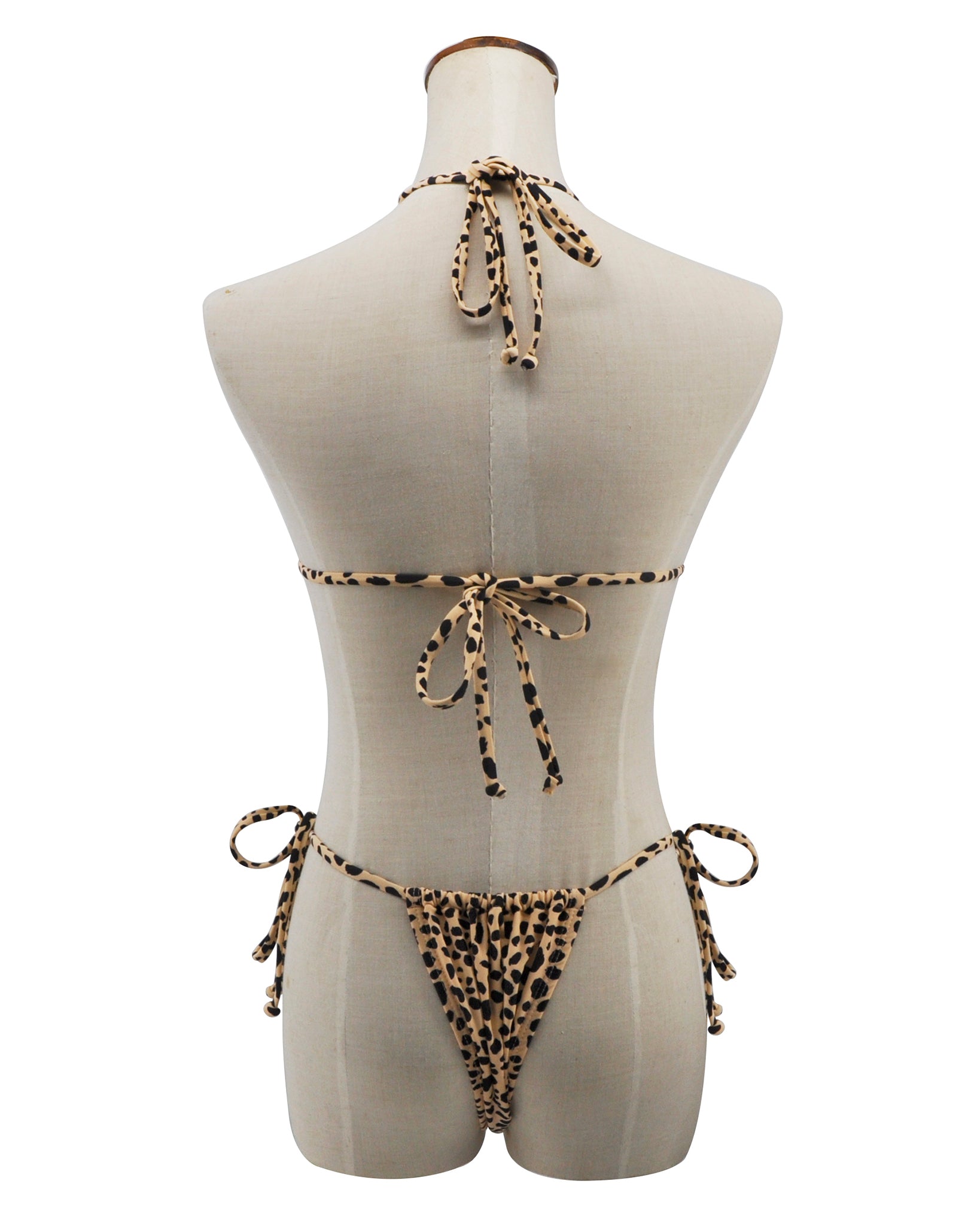 Cheetah Brazilian Bikini Womens Thong Bikini