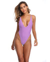 High Cut One Piece Swimsuit Full Back One Piece Bathing Suits for Women