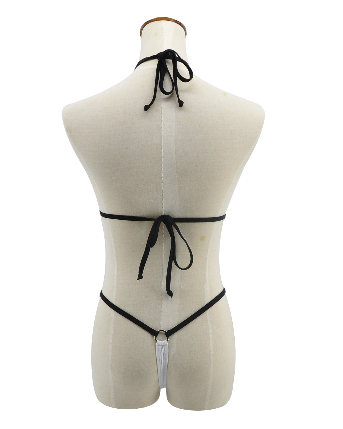 Black White Micro Bikini Mini Bikinis Teeny Swimsuit