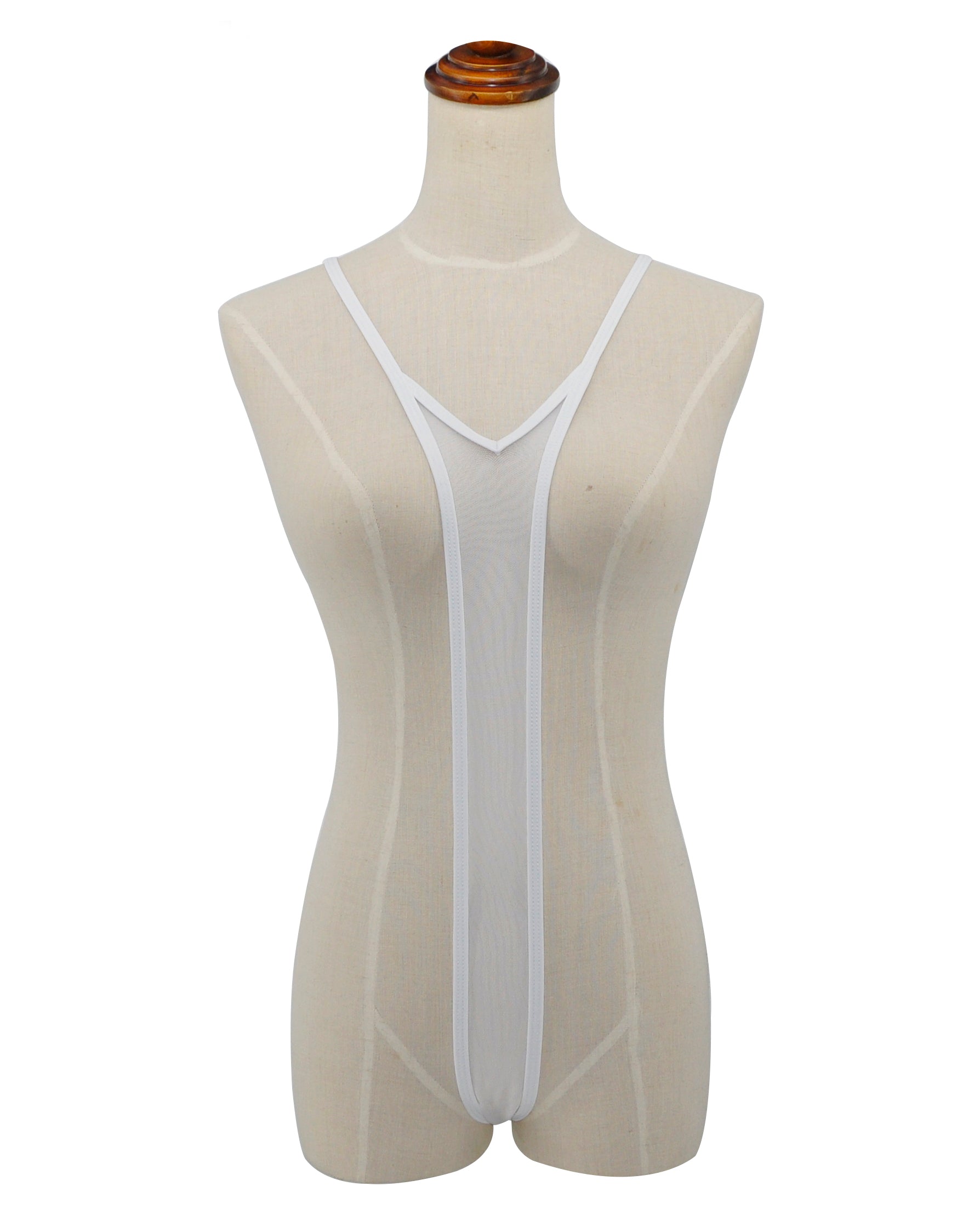SHERRYLO White Sheer Sling Bikini Slutty Slingshot Bikinis