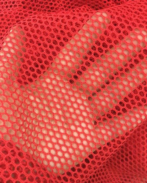 Red Fishnet Bikini Crop Top G String Bottom