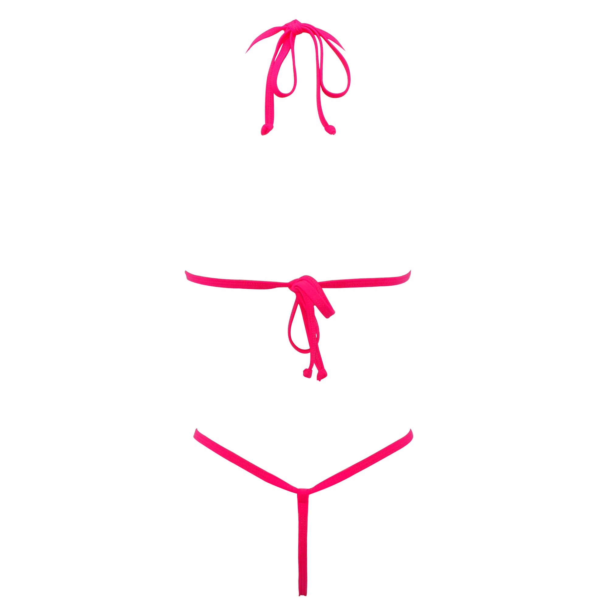 SHERRYLO Red Extreme Micro Bikini G String Mini Crotchless Bikinis
