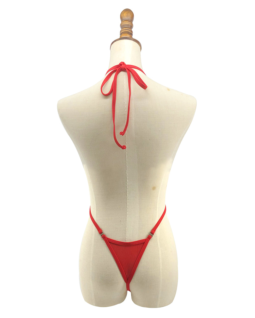 Red Sheer Monokini Bodysuit