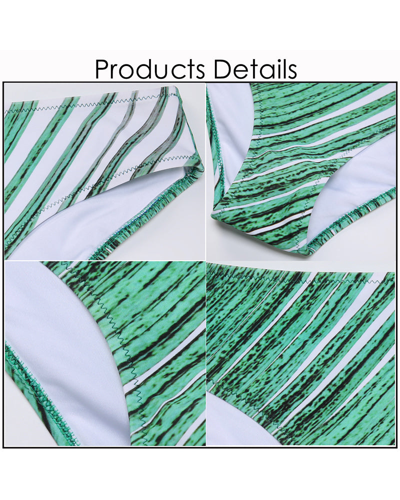 Tropical Printing Bikini Swimwear for Women