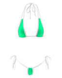 Green Very Hot Micro Bikini Side Tied G String Thong