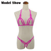 SHERRYLO Fuchsia Star G String Bikini Extreme Mini Slutty Crotchless Bikinis
