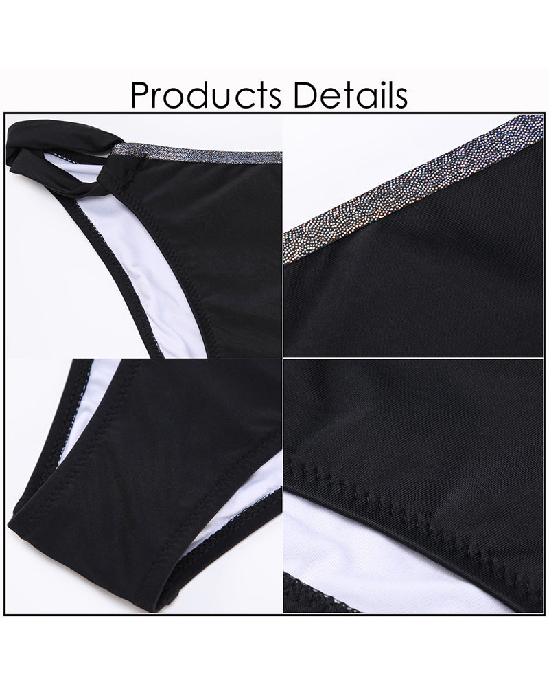 High Neck Bikini Push Up Swimwear for Women