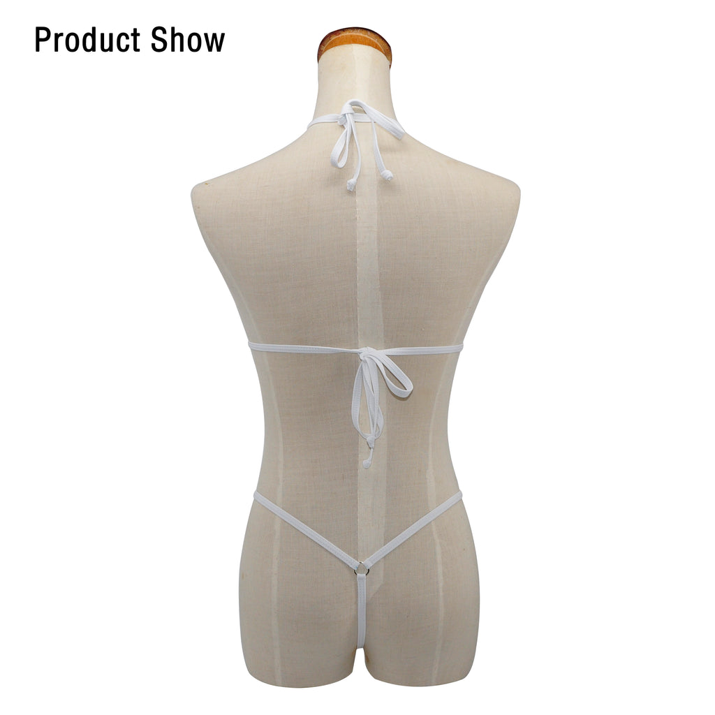 SHERRYLO Bue See Thru Micro Bikini Extreme Mini Slutty G String Bikinis
