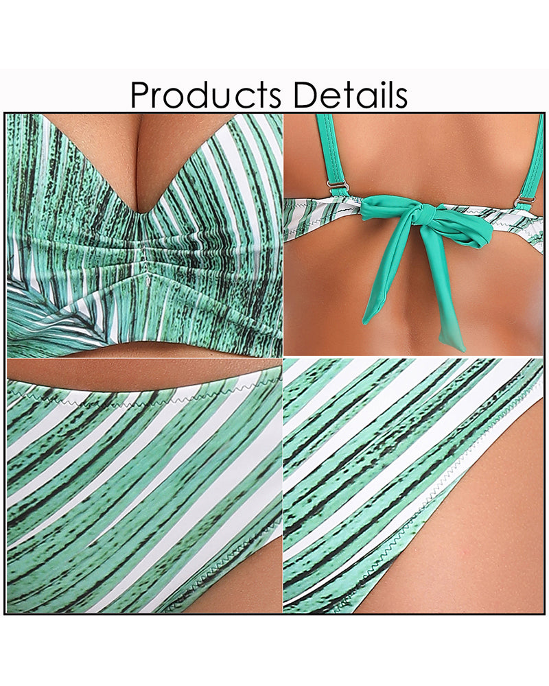 Tropical Printing Bikini Swimwear for Women