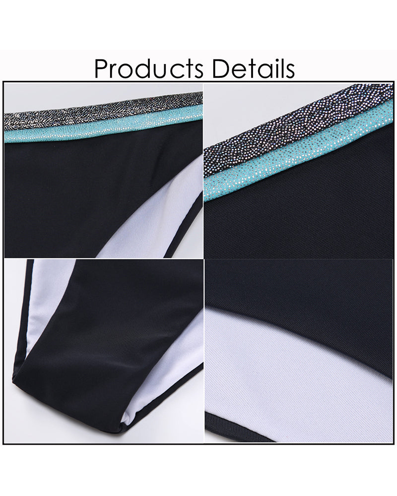 Sexy Turquoise Bandeau Bikini Swimsuits for Women